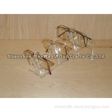 Slanted Transparent Acrylic Glasses Holder